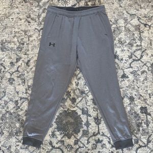 Under Armor Mens Gray Joggers (Large)